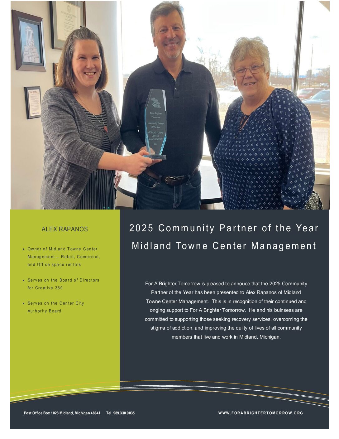 2025 Community Partner of the Year